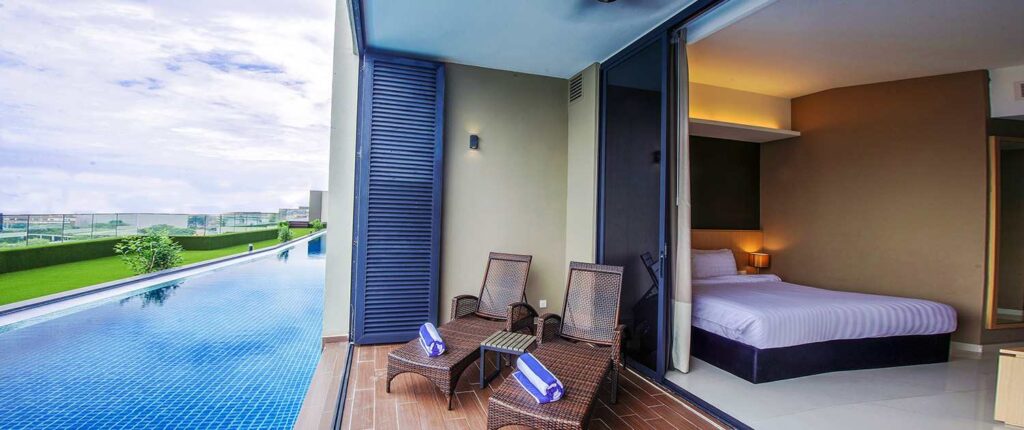 The Pines Melaka room pool view