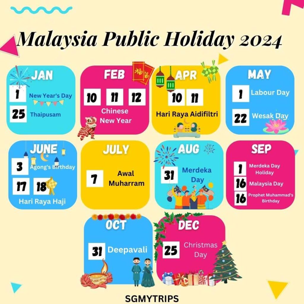 Malaysia Public Holiday & School Holiday 2023/2024