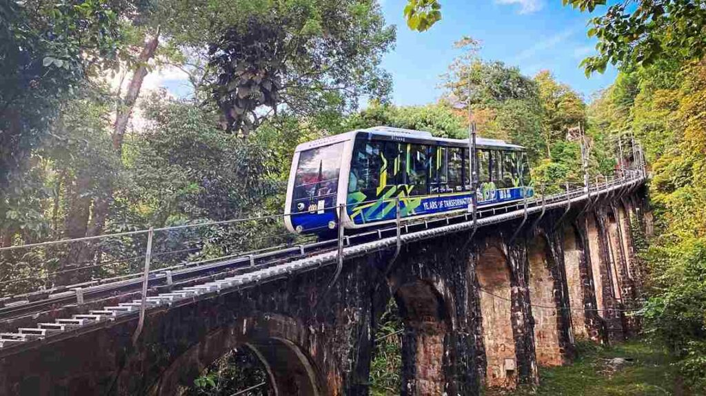 Penang Hill Upper Station train