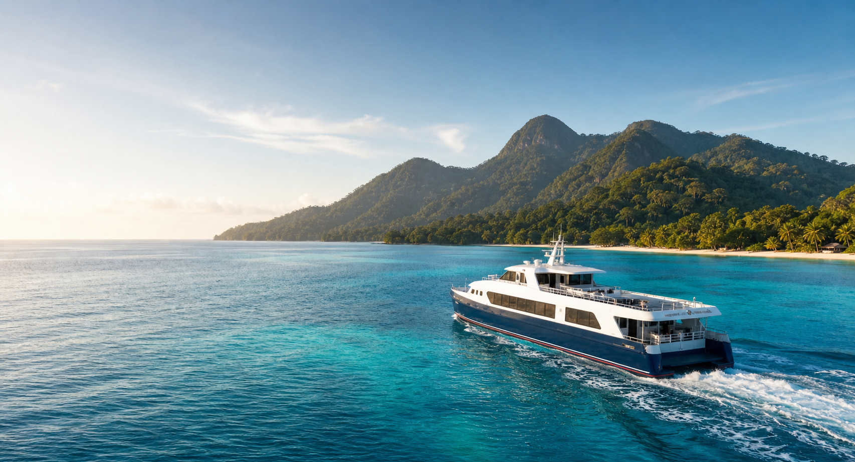Passenger ferry sailing toward Tioman Island for the 2026 Tioman ferry schedule guide